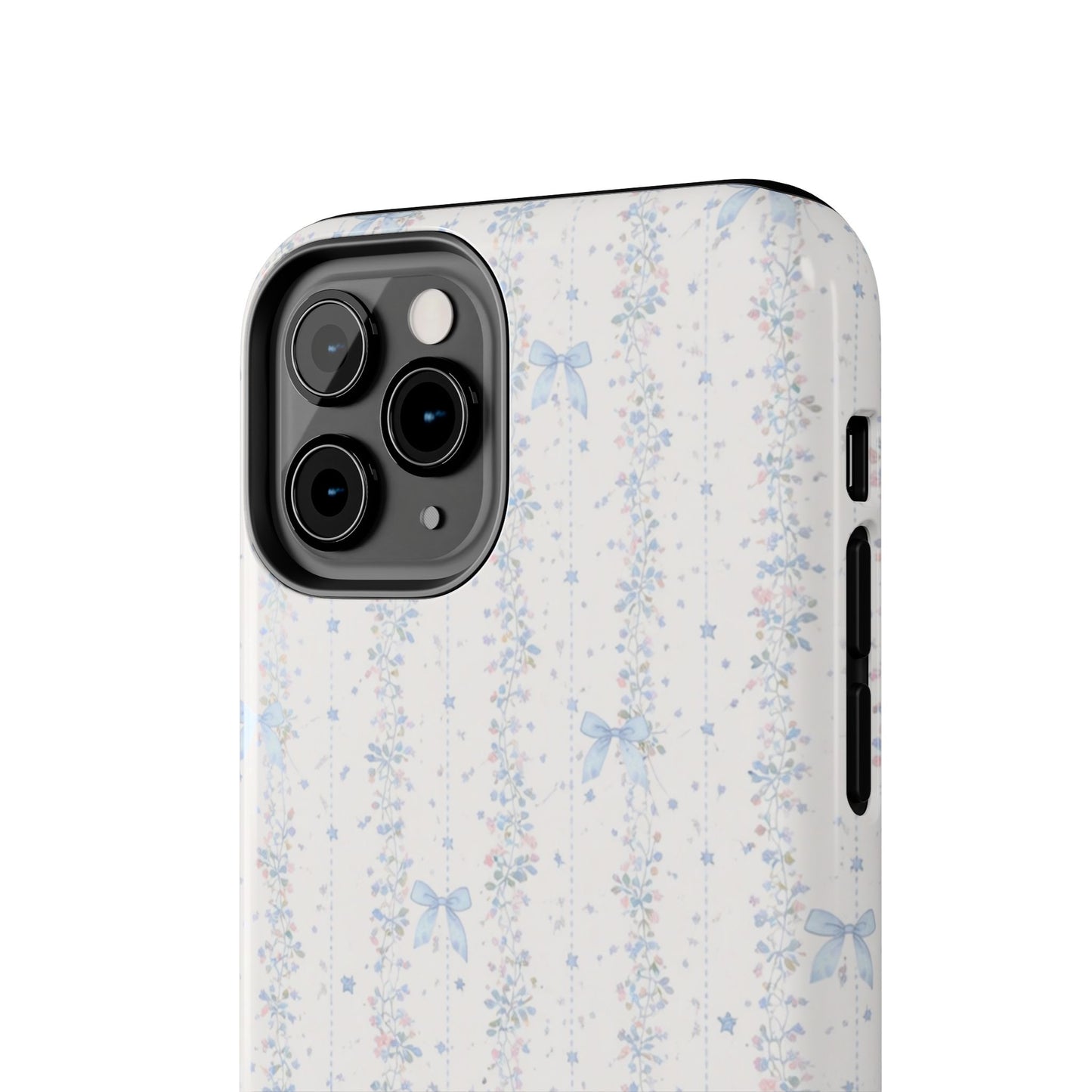 Bows and Stripes - Protective Phone Case
