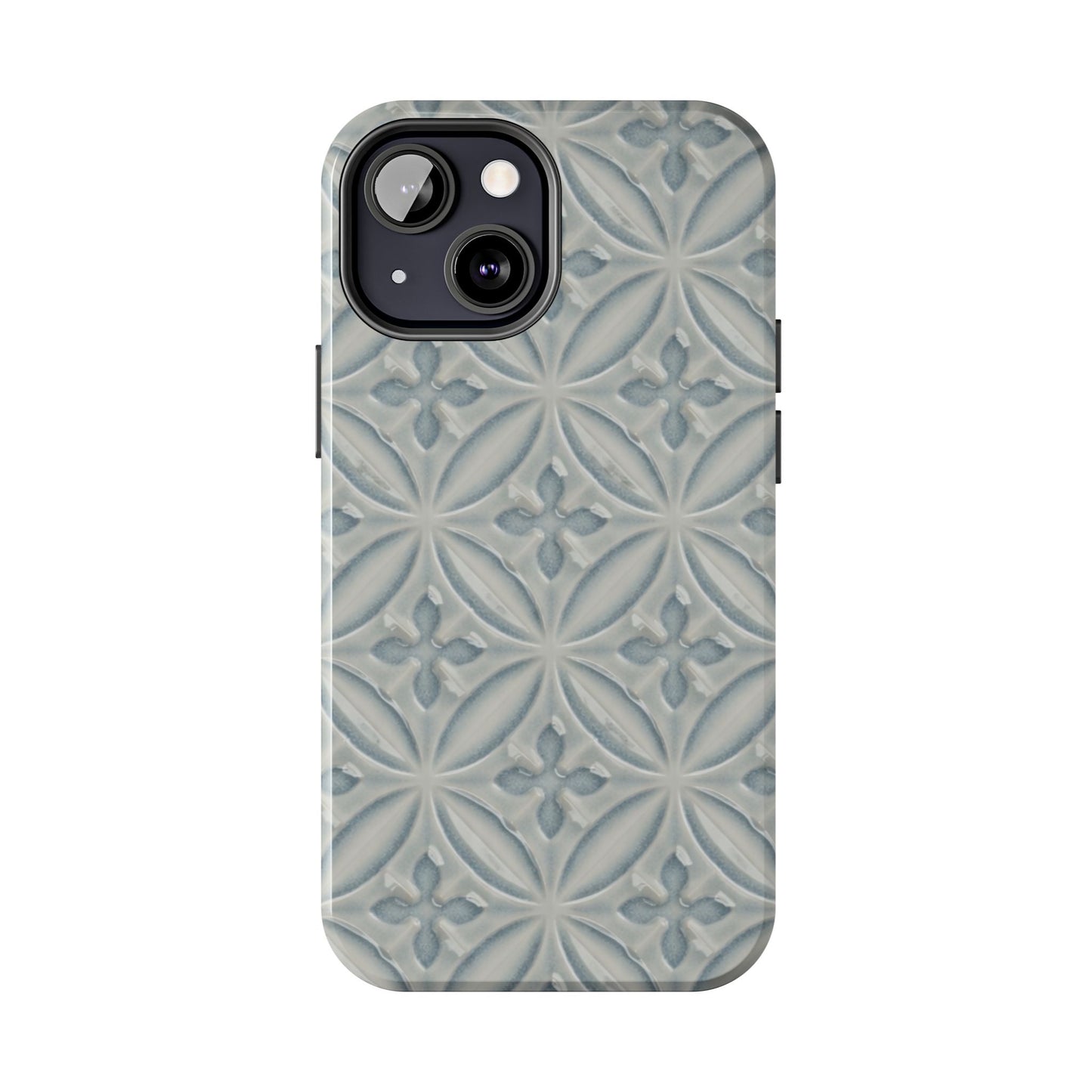 Vintage Blue Tile - Protective Phone Case