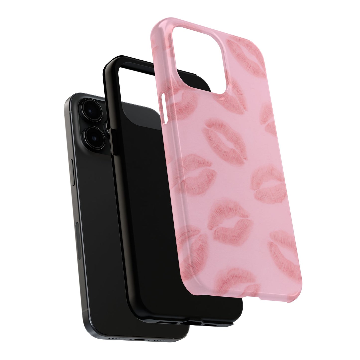 Pink Rosy Kisses - Protective Phone Case