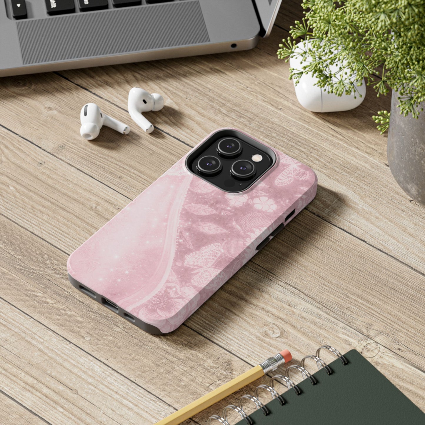 Pink Paisley - Protective Phone Case