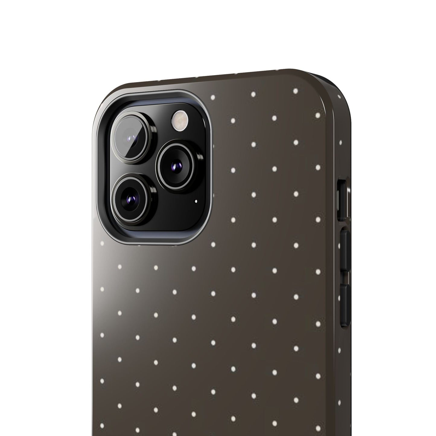 Brown Mini Polka Dot - Protective Phone Case