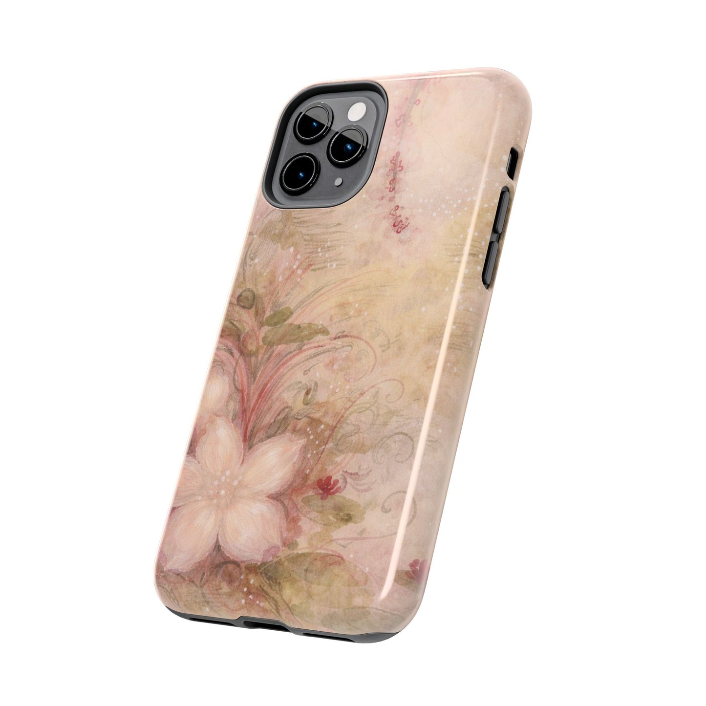 Antique Watercolor Floral - Protective Phone Case