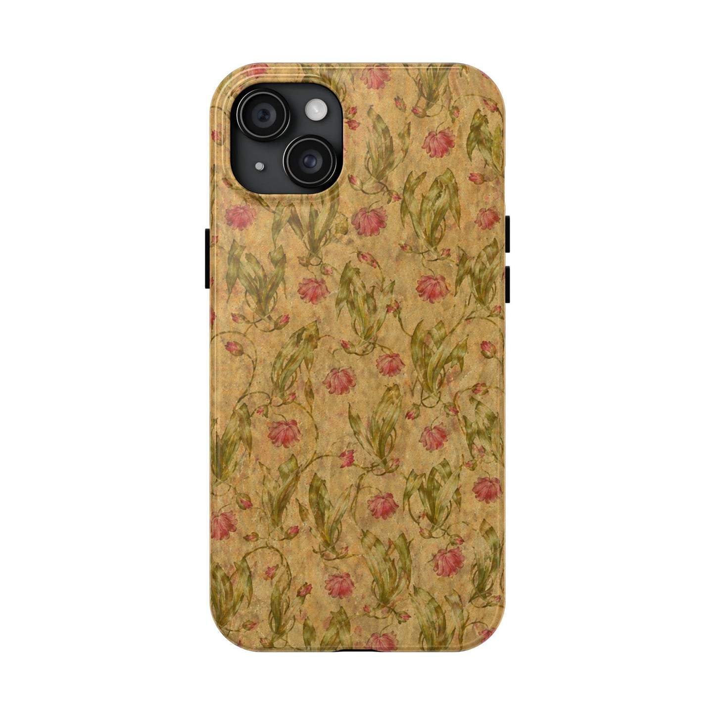 Roses on Aged Paper - Protective Phone Case