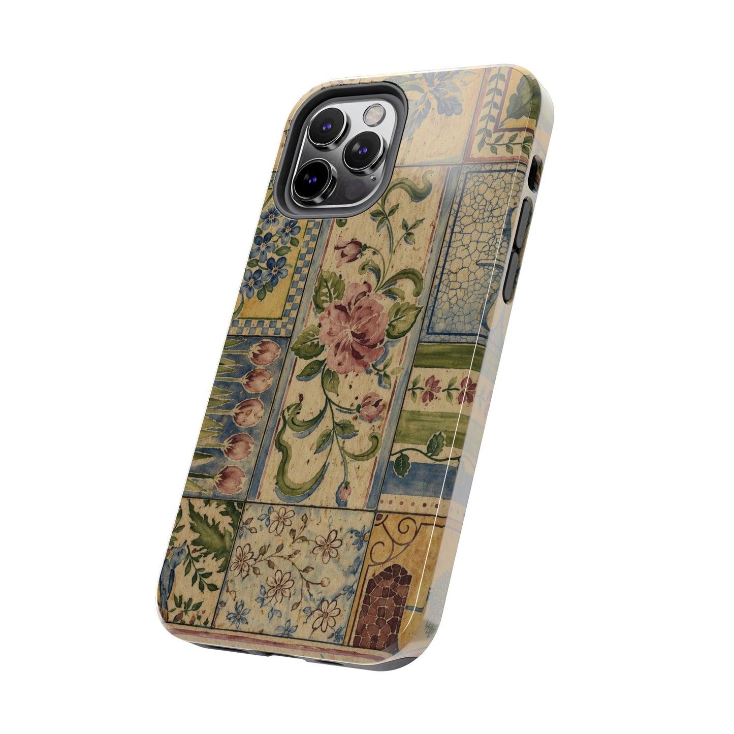 Vintage Floral Patchwork - Protective Phone Case