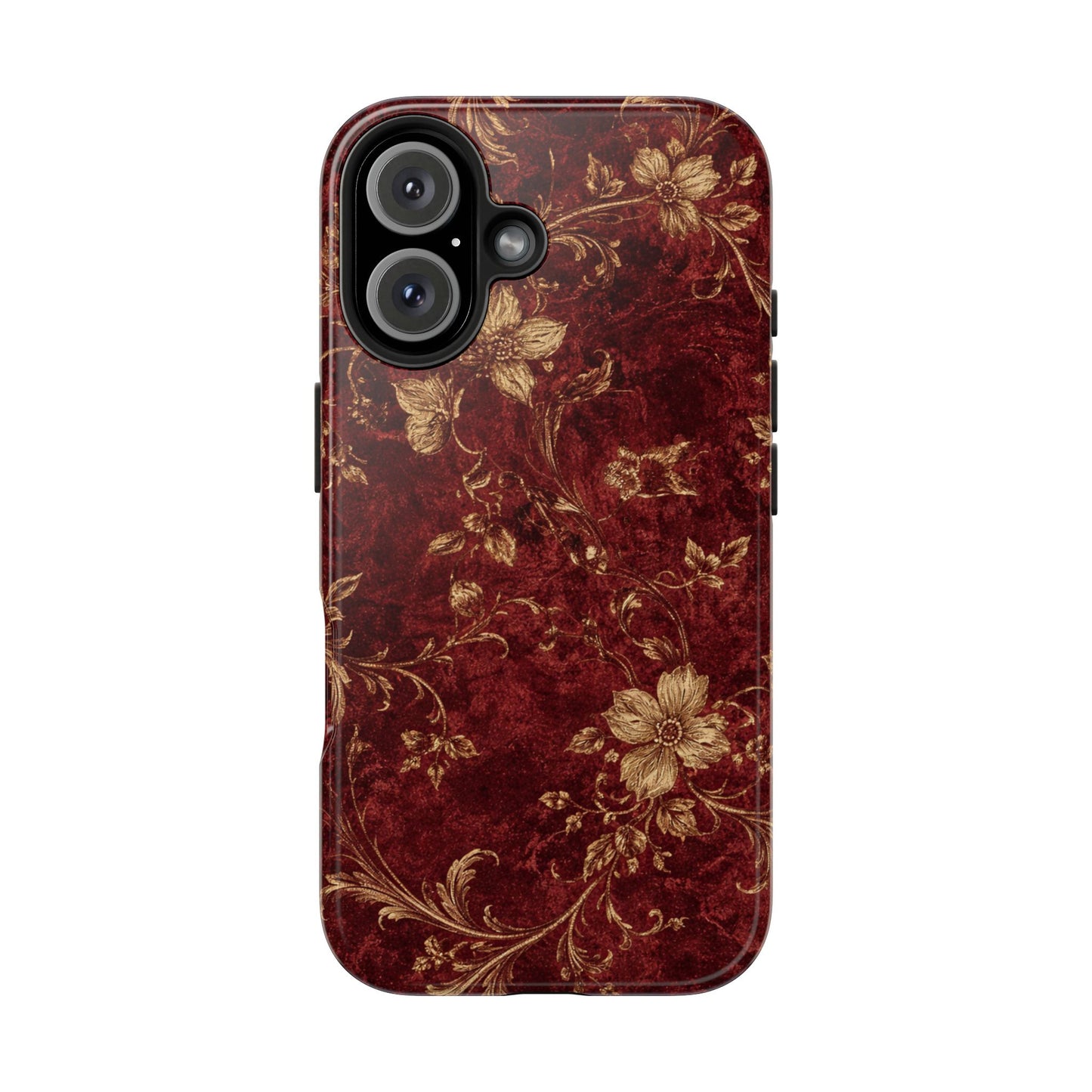 Floral Burgundy - Protective Phone Case