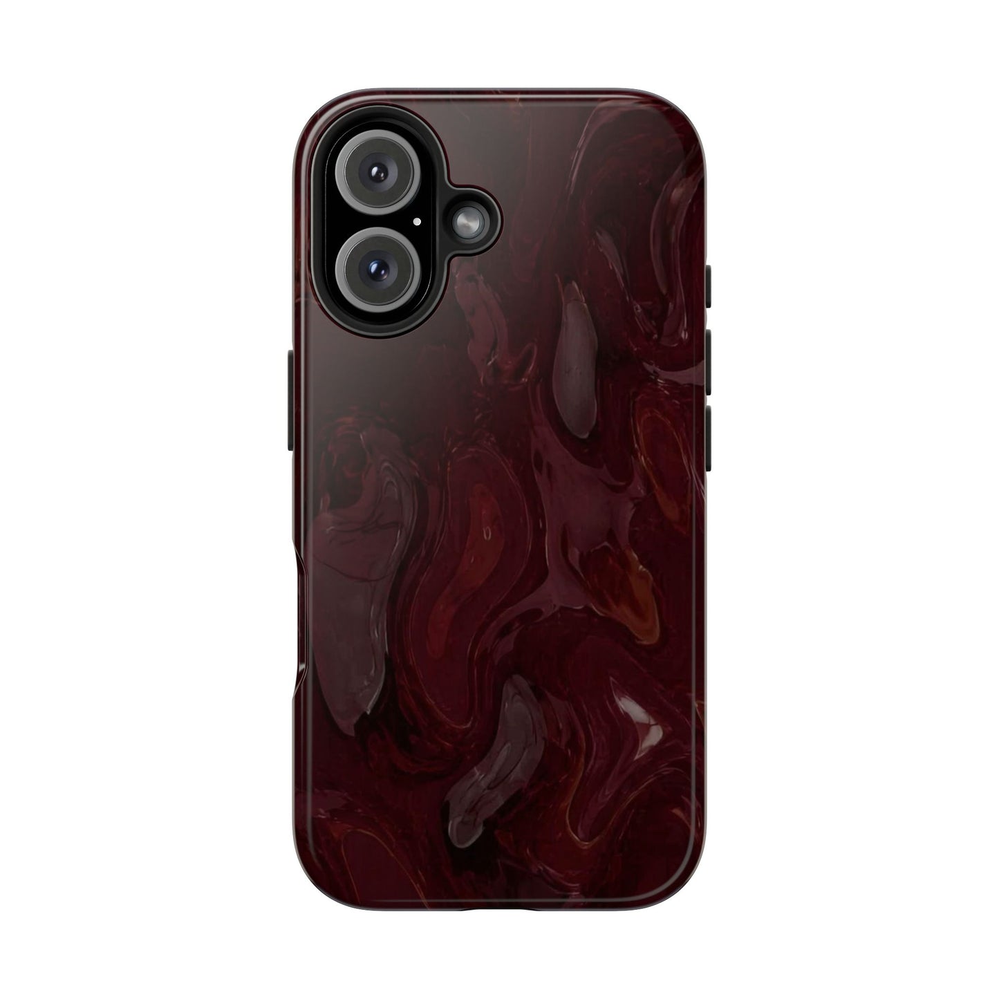 Glossy Maroon - Protective Phone Case
