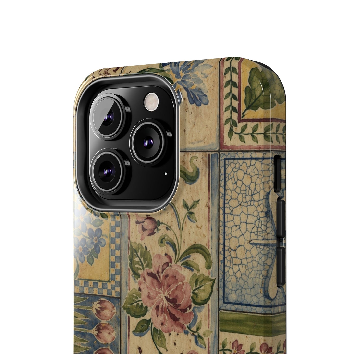 Vintage Floral Patchwork - Protective Phone Case
