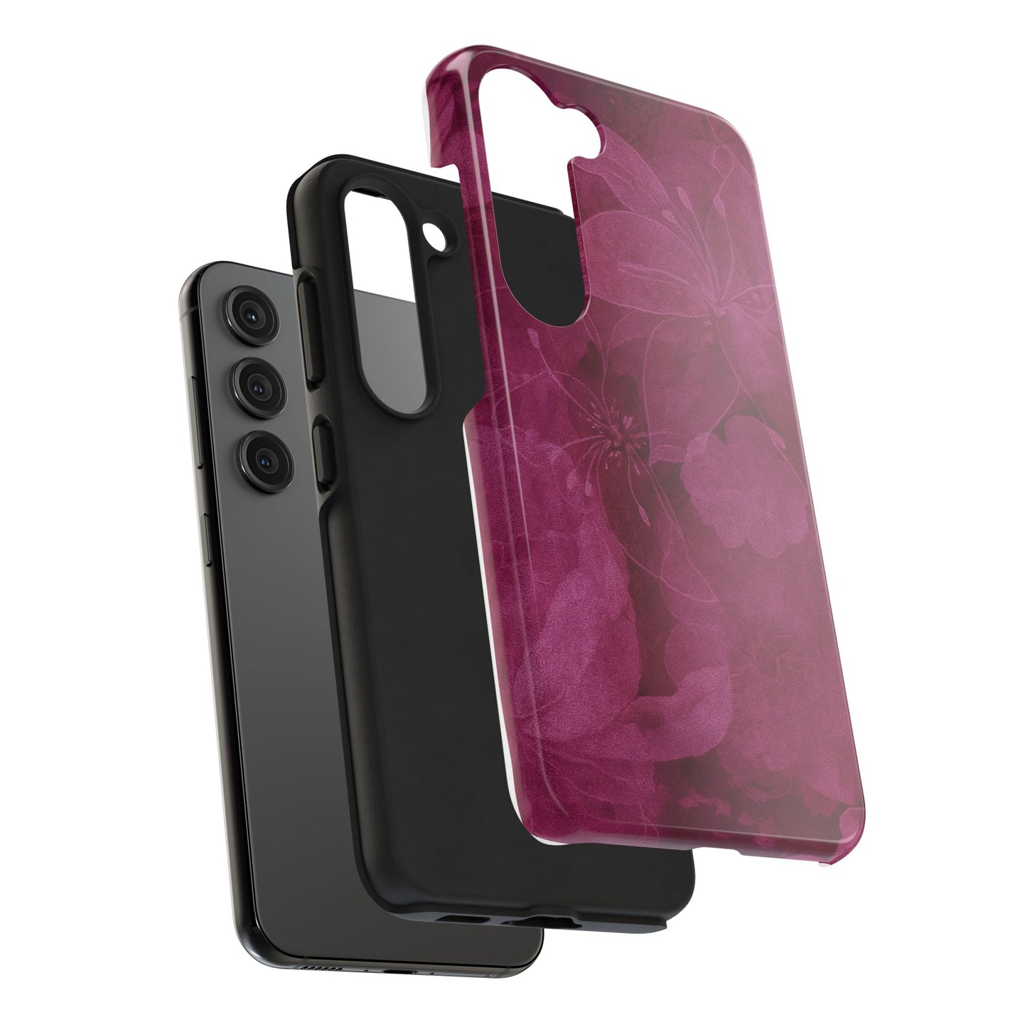 Magenta Petals - Protective Phone Case