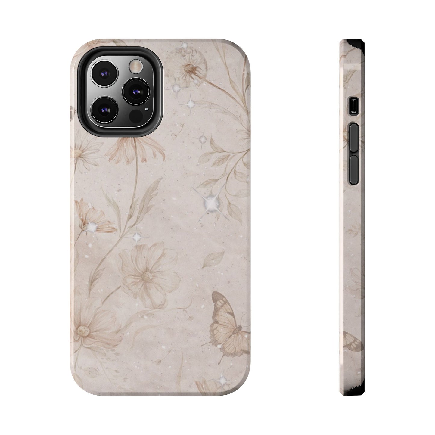 Beige Bloom - Protective Phone Case