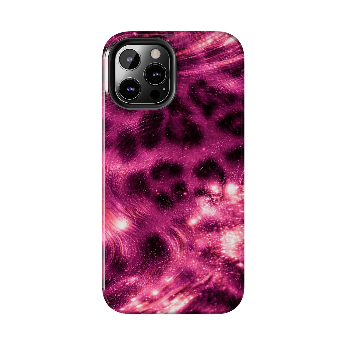 Magenta Y2K Leopard - Protective Phone Case