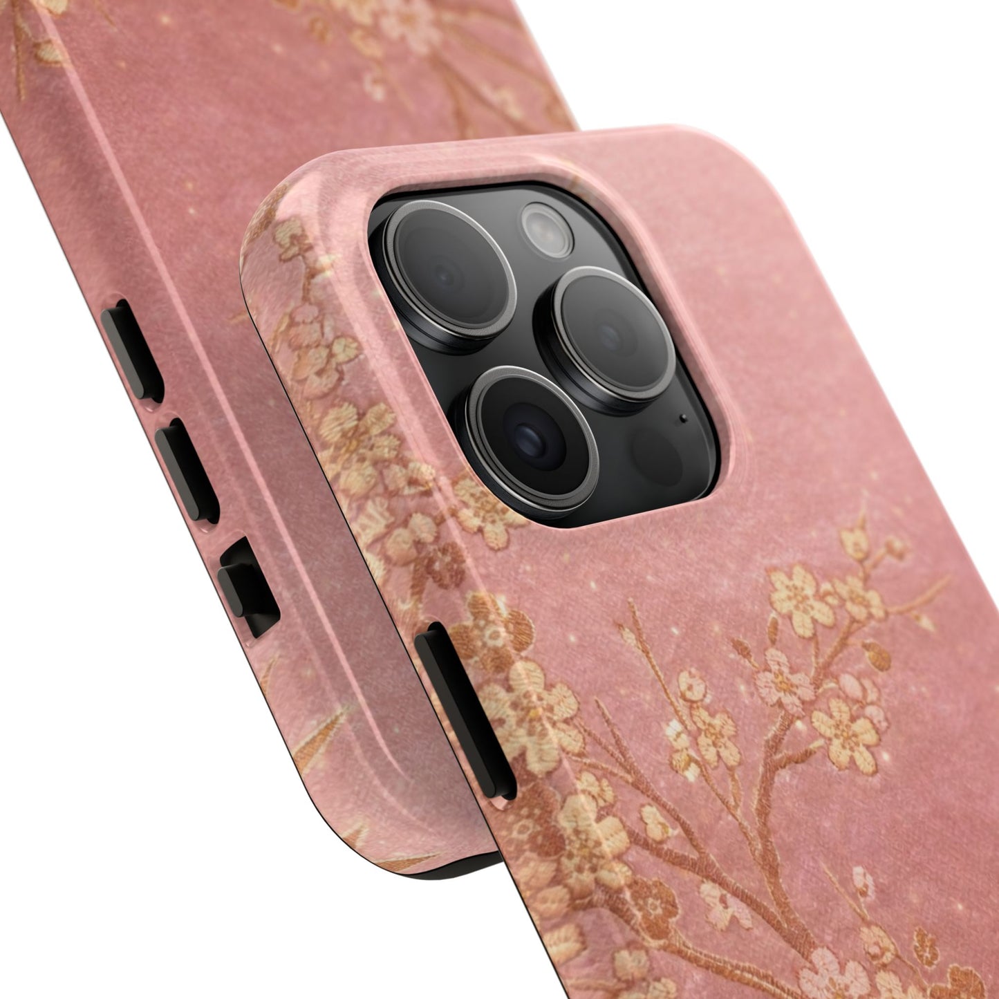 Pink Gold Cherry Blossom - Protective Phone Case