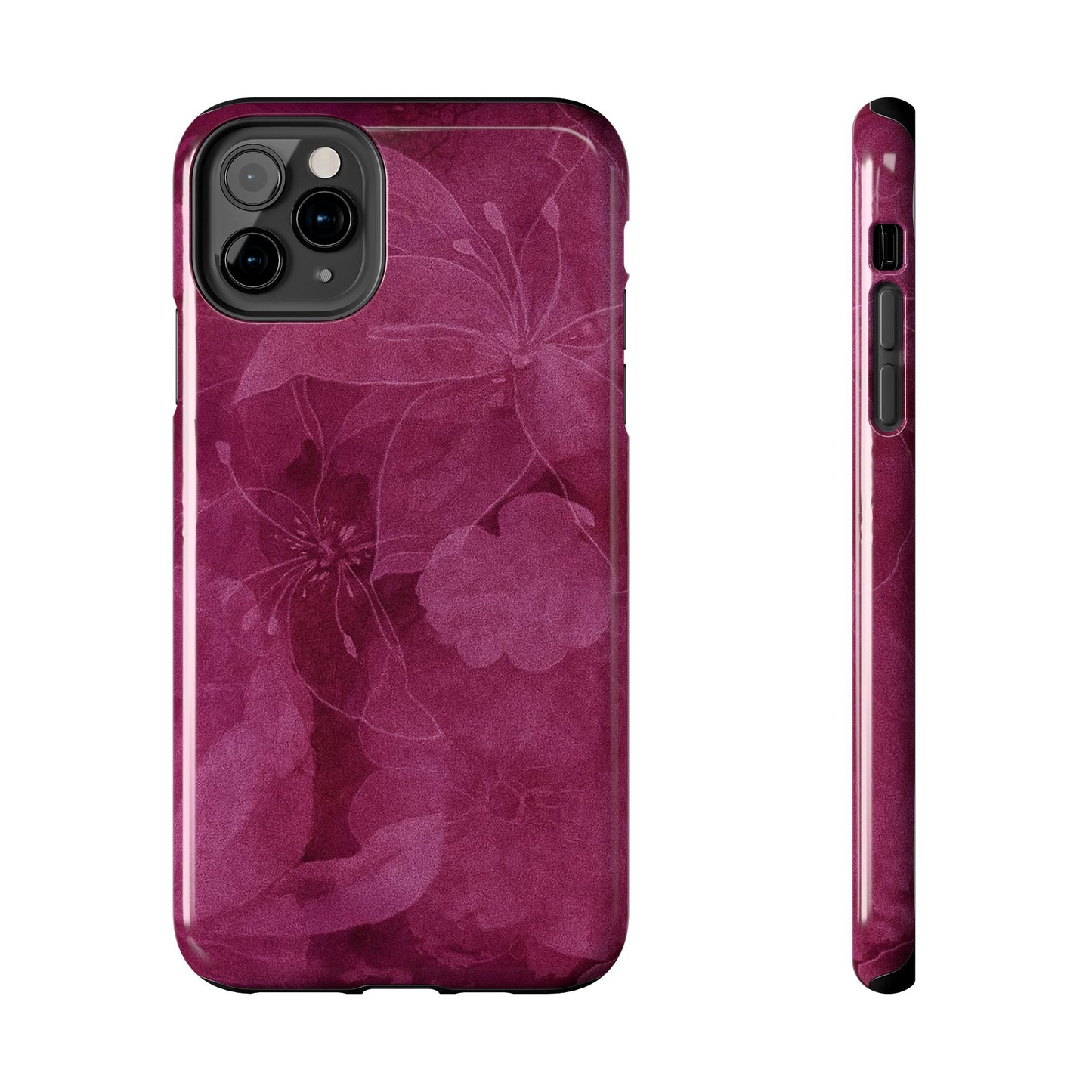 Magenta Petals - Protective Phone Case
