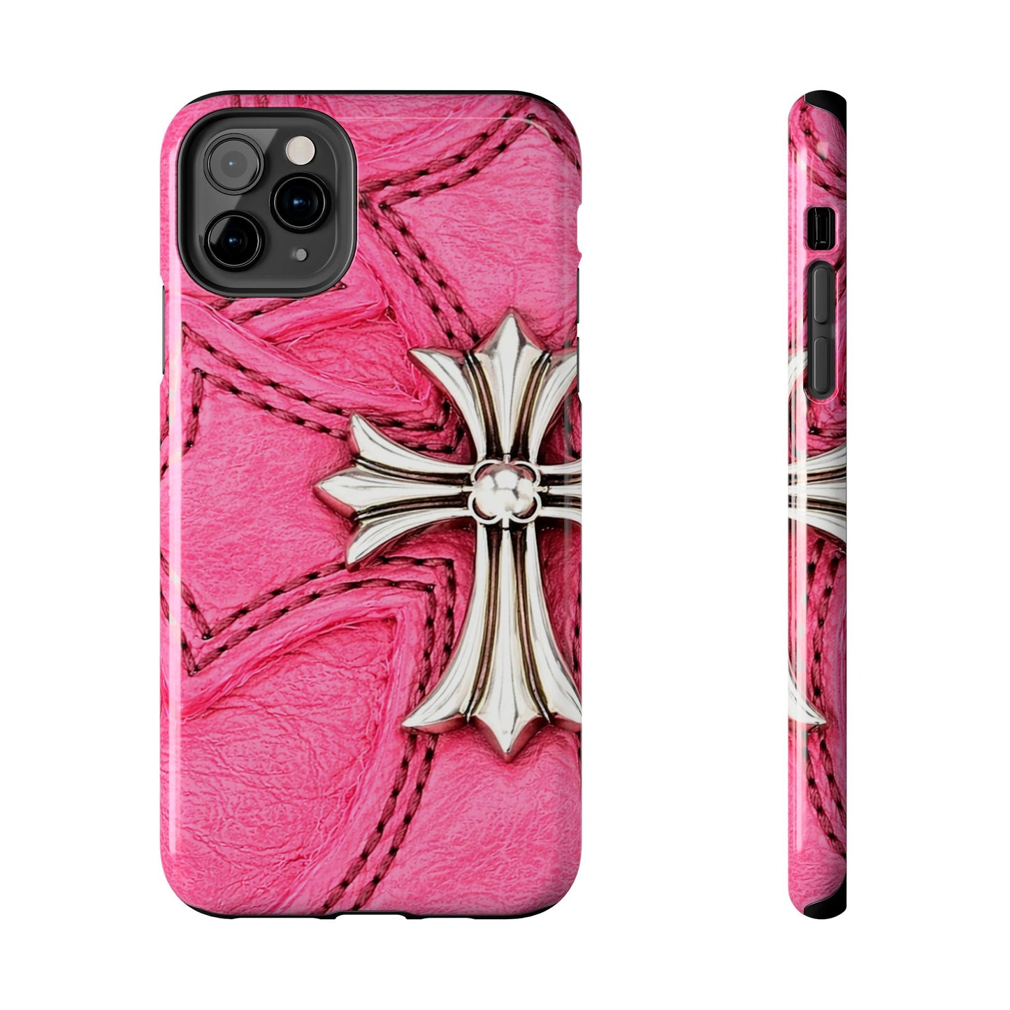 Pink Cross - Protective Phone Case
