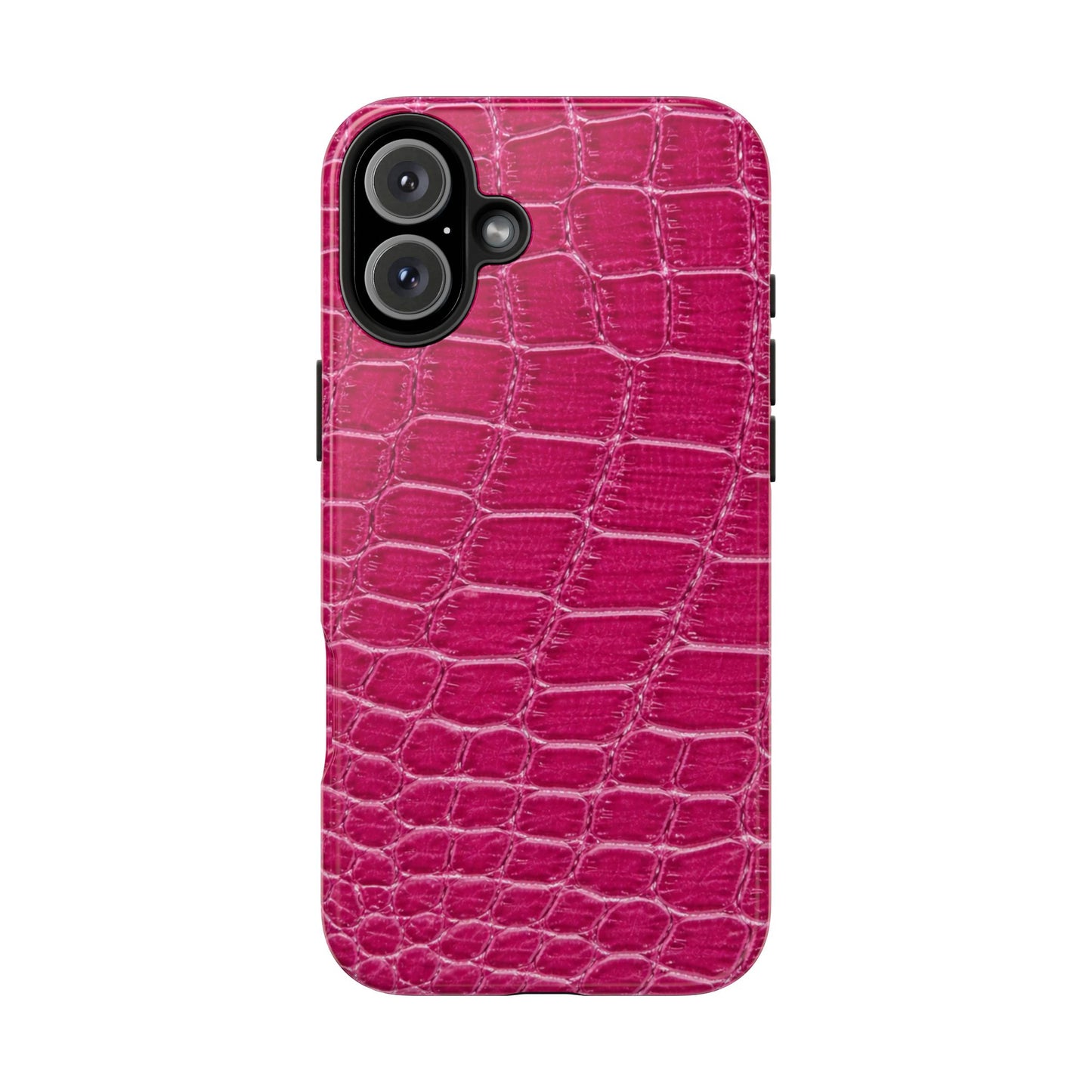 Pink Crocodile Pattern - Protective Phone Case