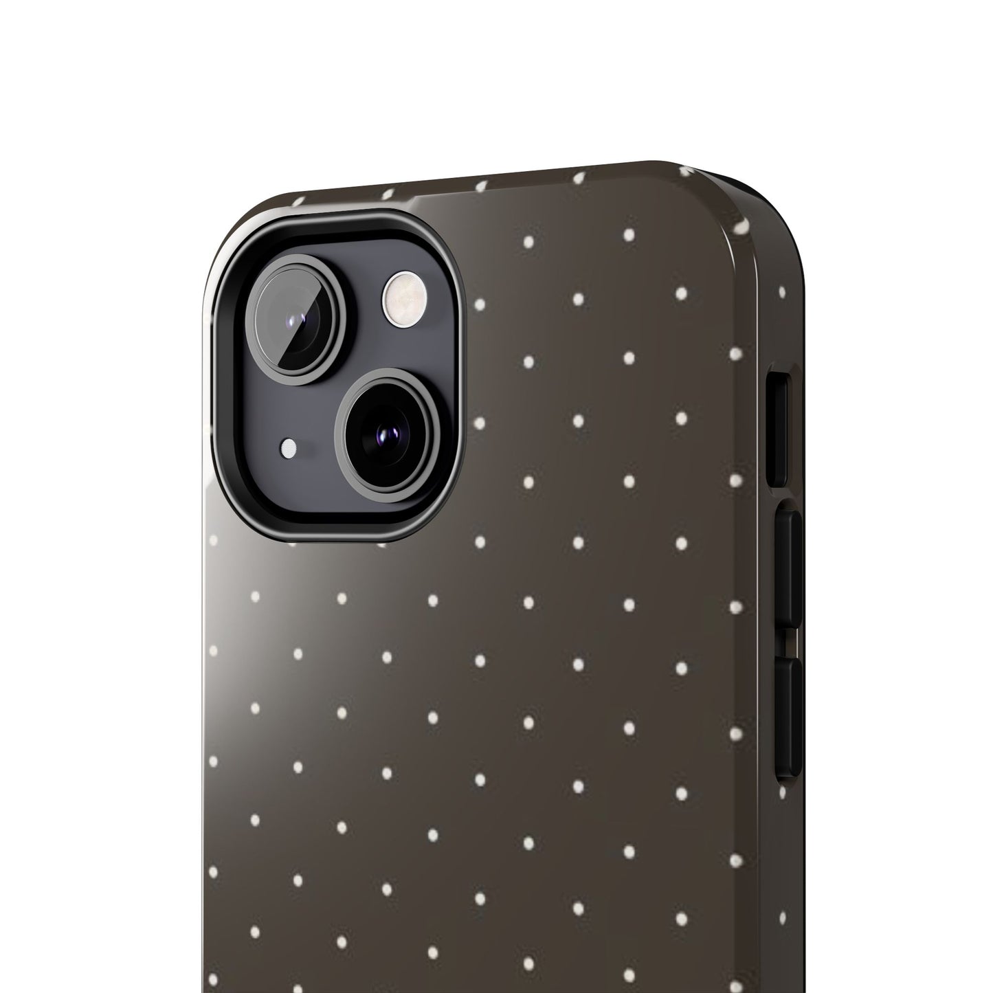 Brown Mini Polka Dot - Protective Phone Case