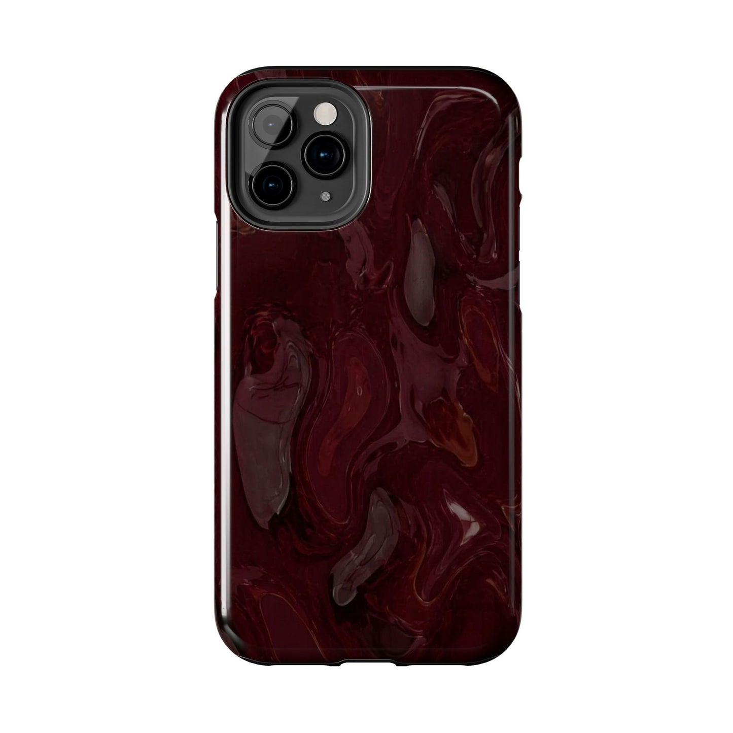 Glossy Maroon - Protective Phone Case
