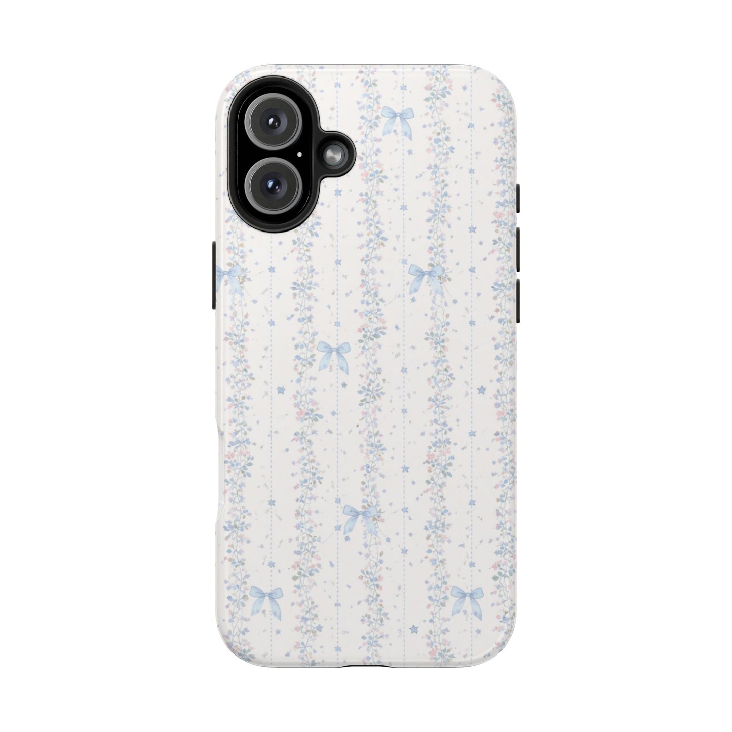 Bows and Stripes - Protective Phone Case
