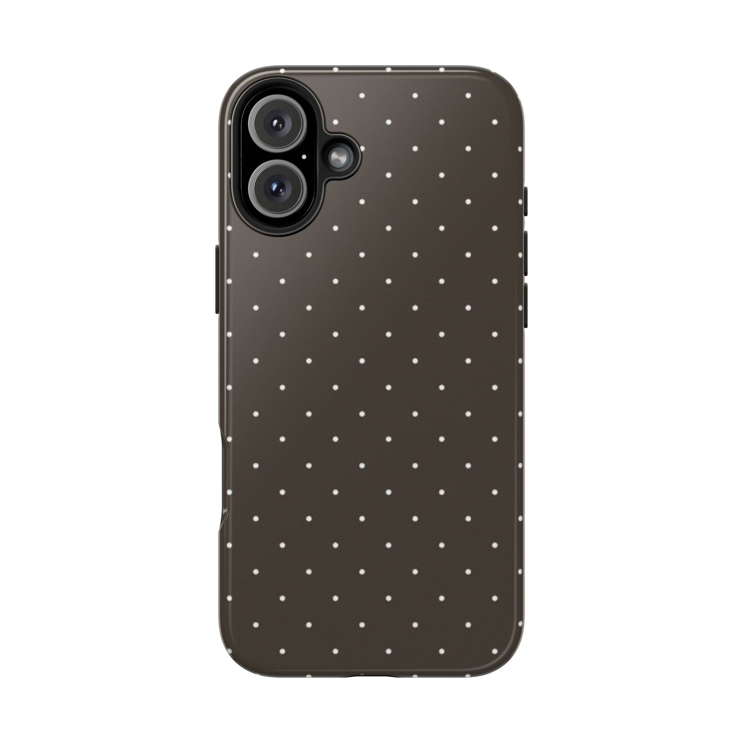 Brown Mini Polka Dot - Protective Phone Case