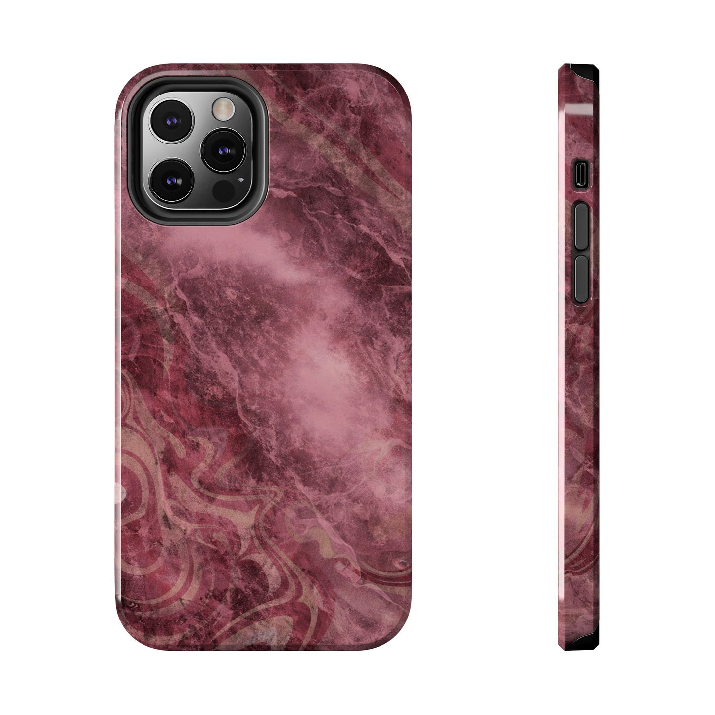 Marble Magenta - Protective Phone Case