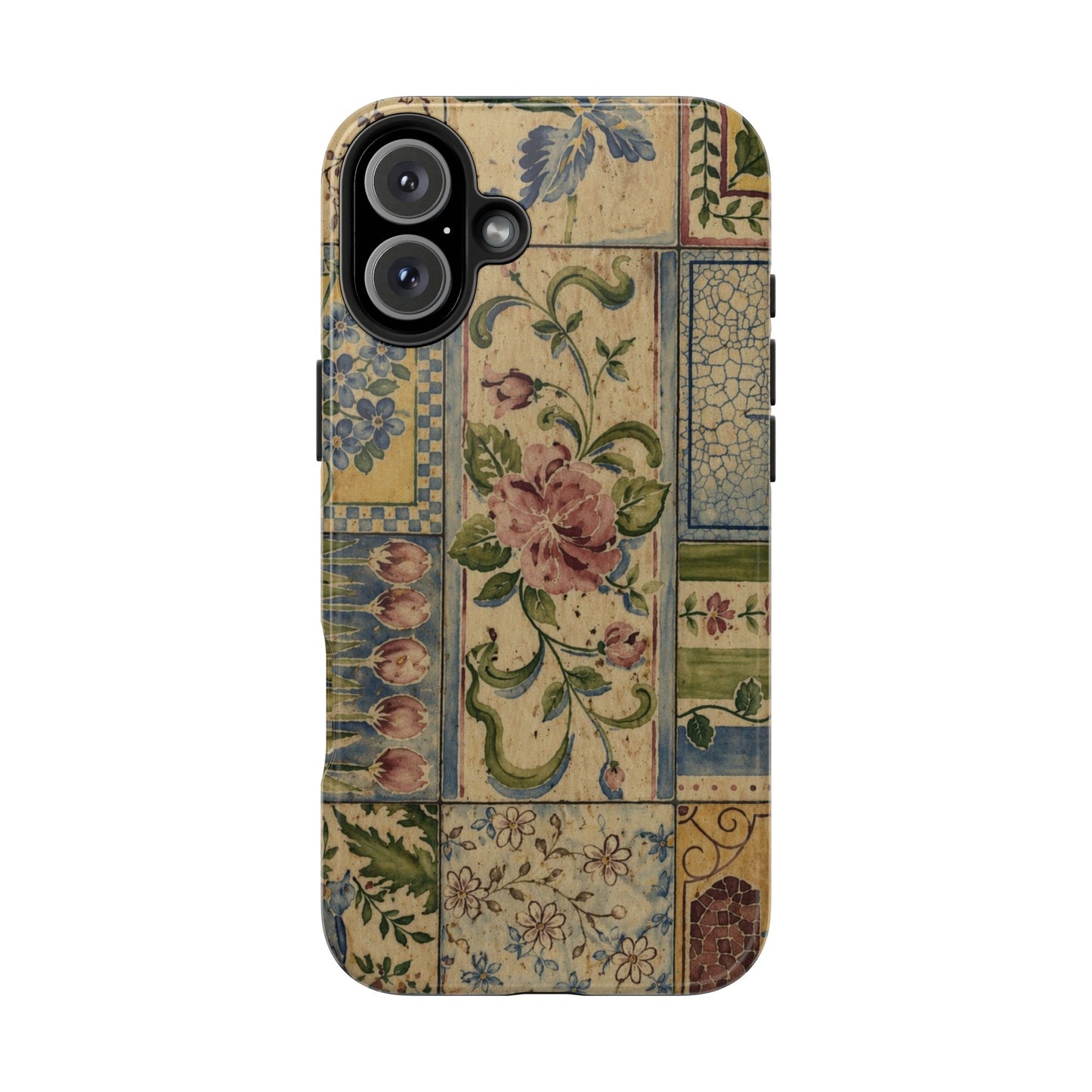 Vintage Floral Patchwork - Protective Phone Case