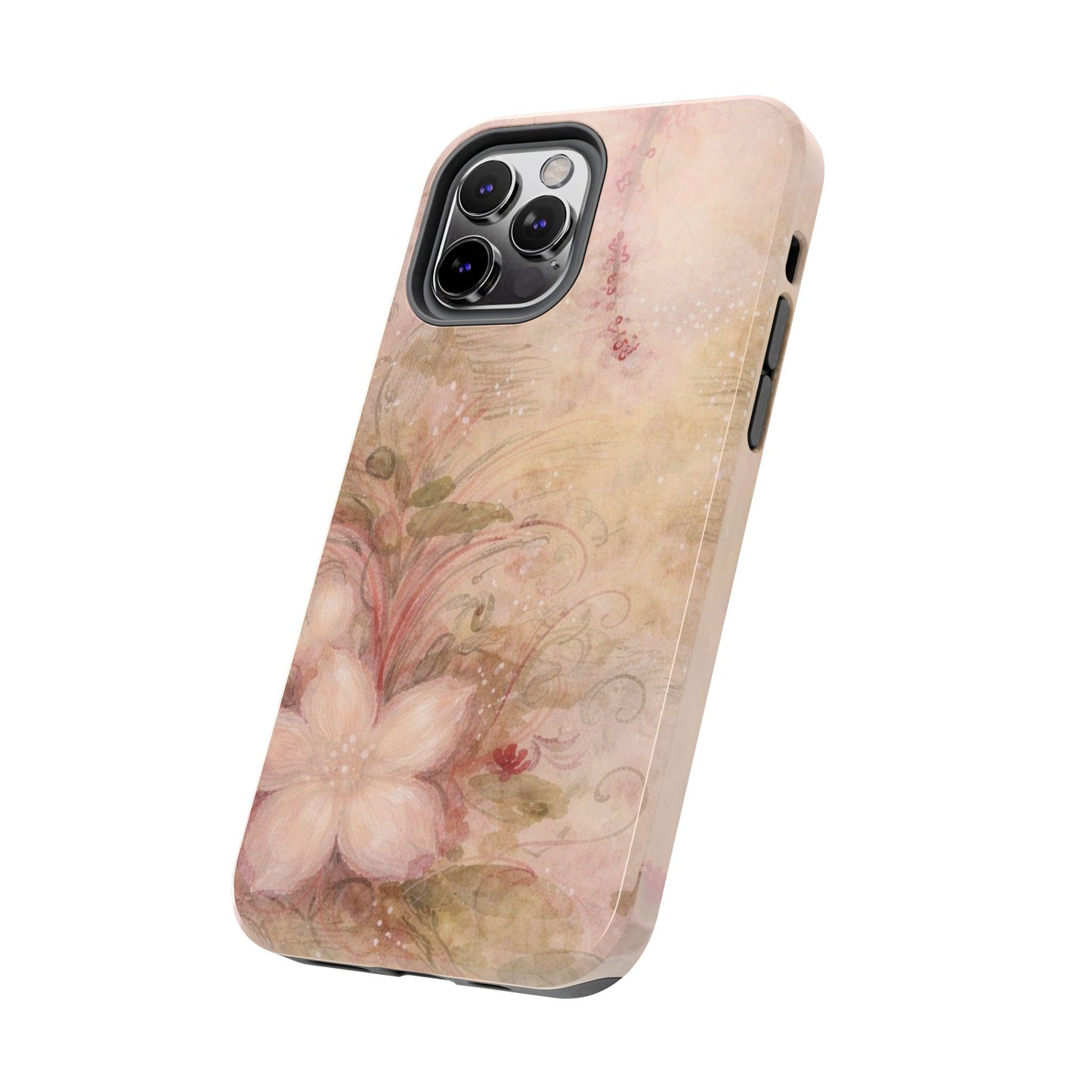 Antique Watercolor Floral - Protective Phone Case
