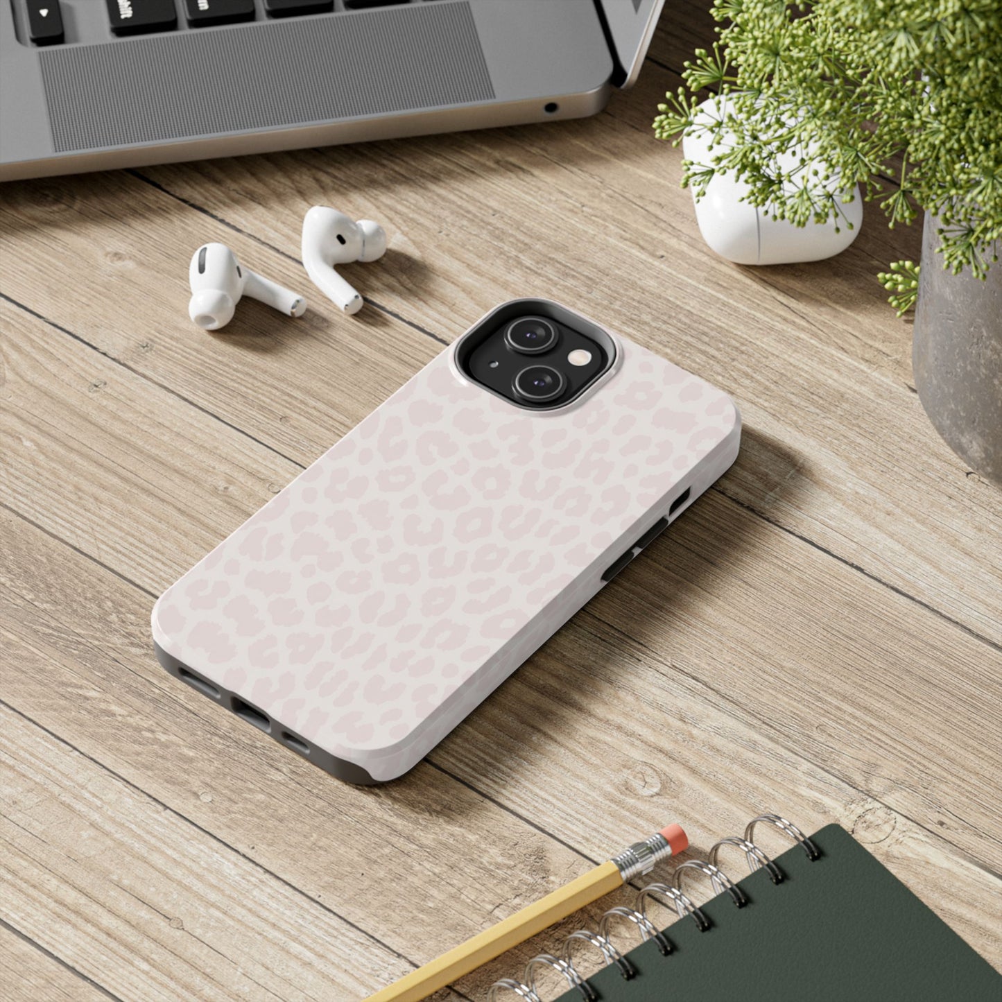 Petal Pink Leopard - Protective Phone Case