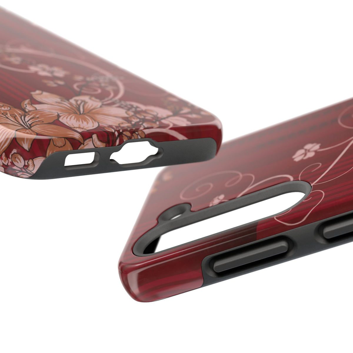 Crimson Bloom - Protective Phone Case