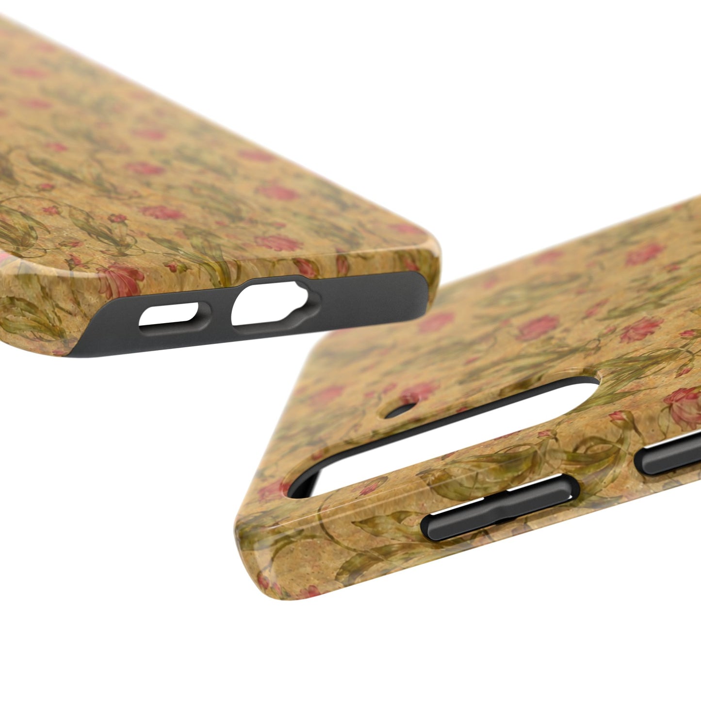 Roses on Aged Paper - Protective Phone Case