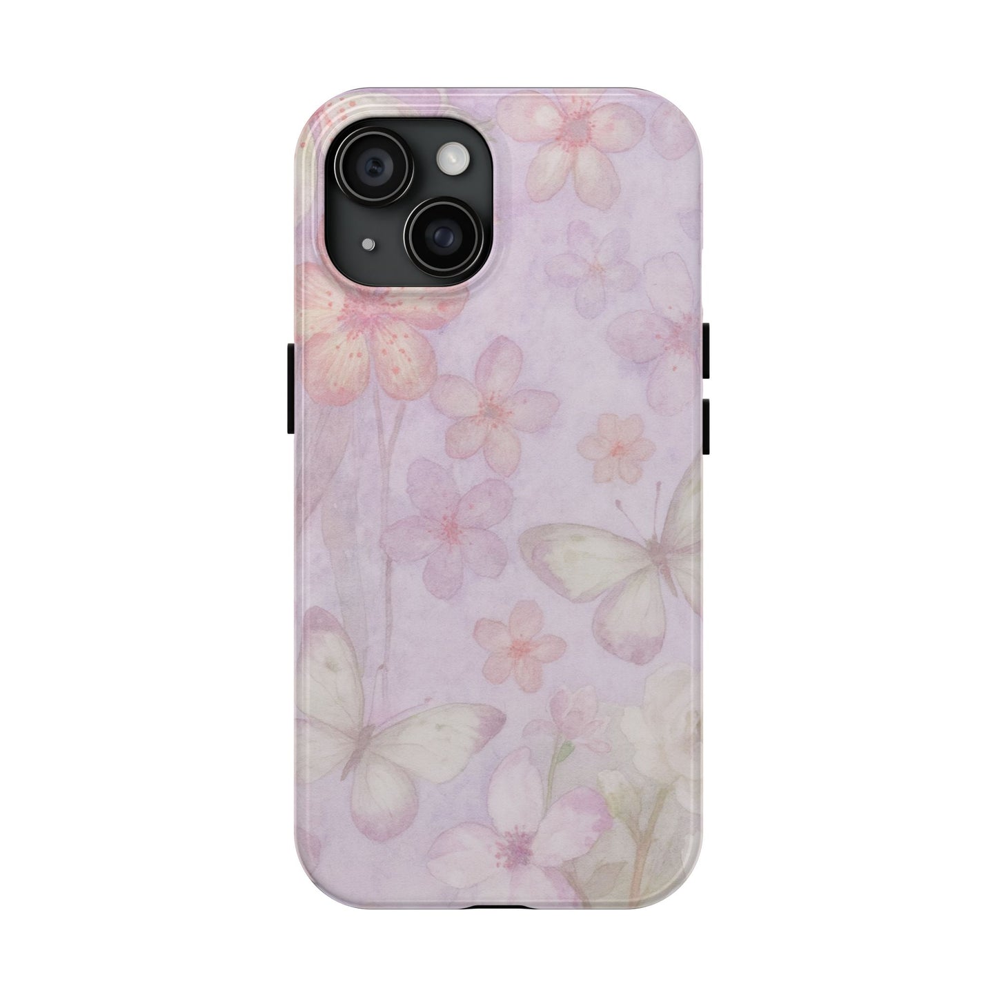 Lilac Butterfly - Protective Phone Case