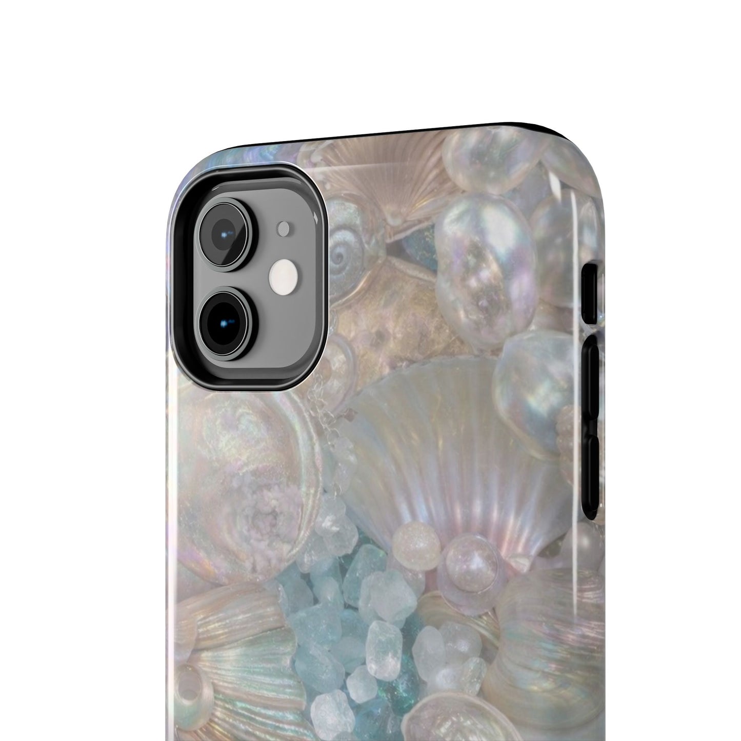 Aquamarine and Shells - Protective Phone Case