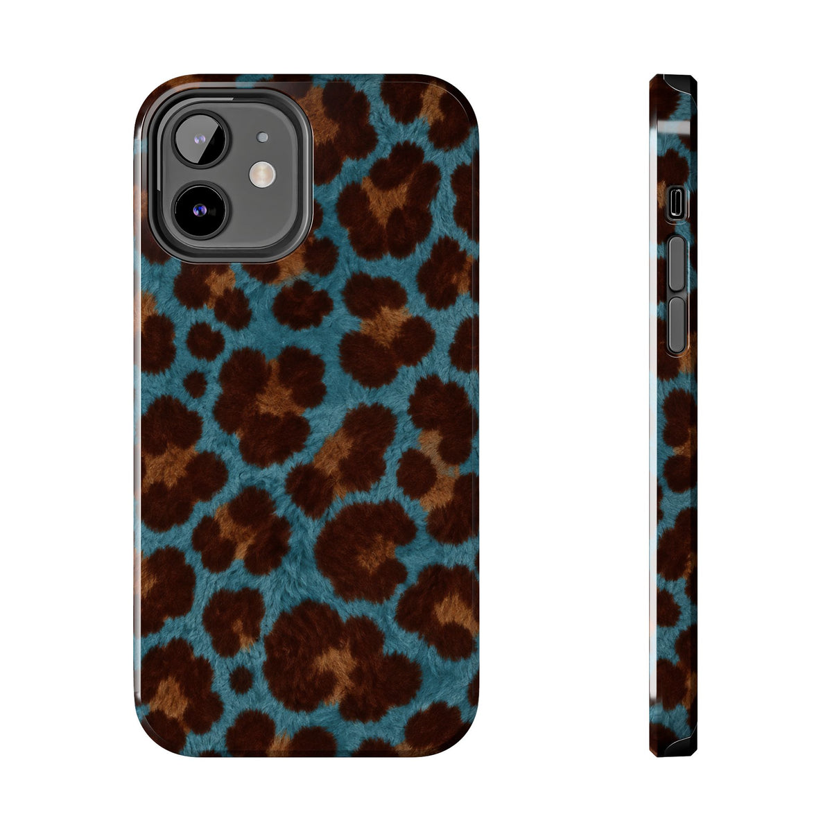 Teal Leopard - Protective Phone Case