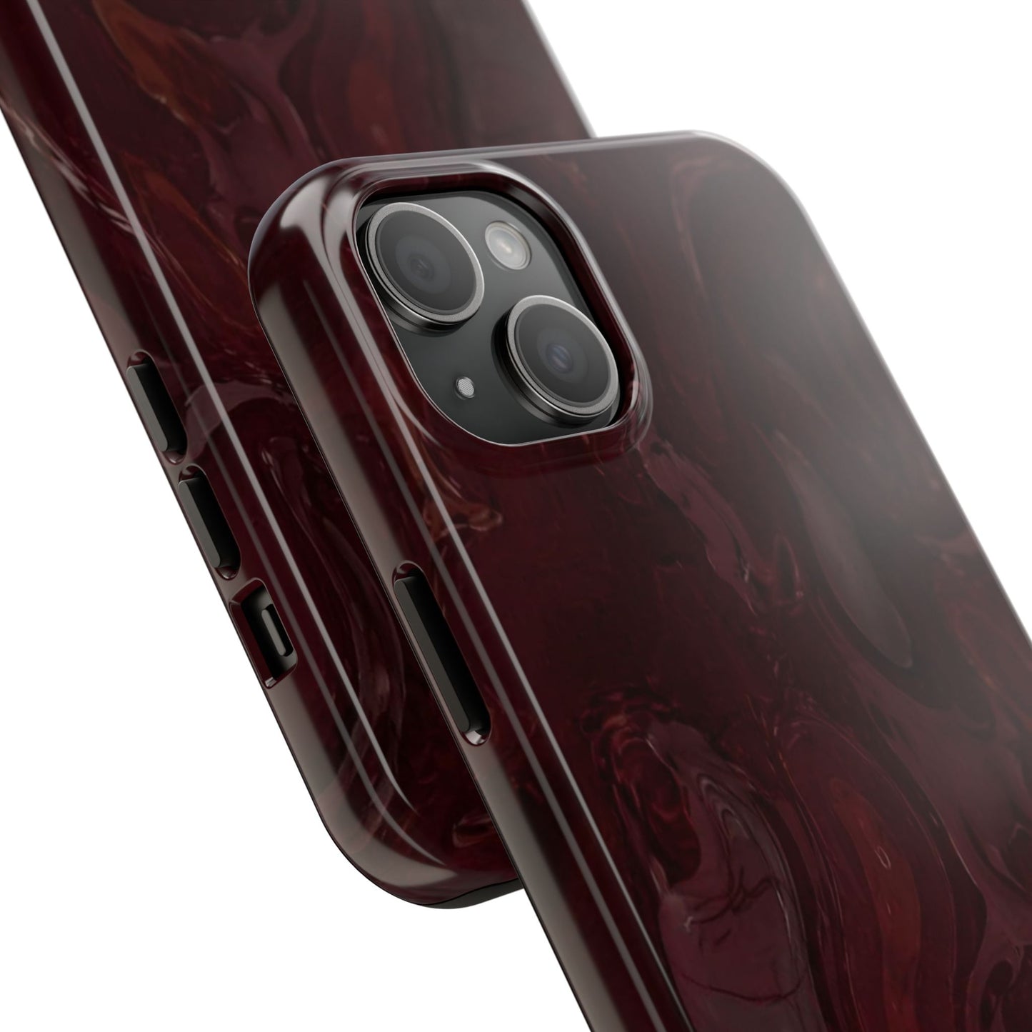 Glossy Maroon - Protective Phone Case