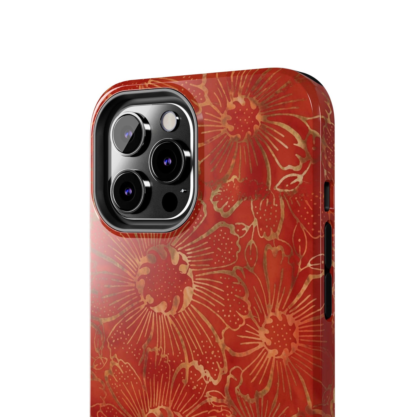 Radiant Red Florals - Protective Phone Case