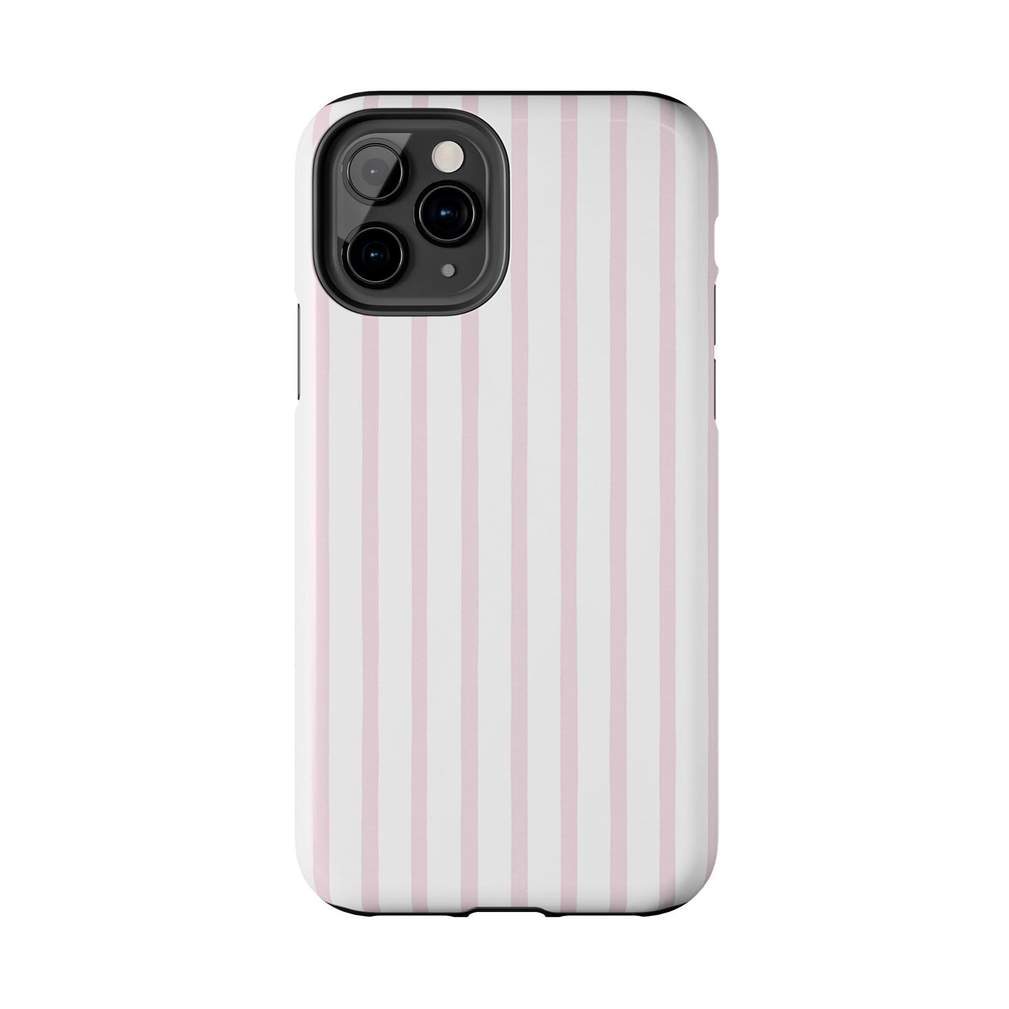 Pink Vertical Stripes - Protective Phone Case