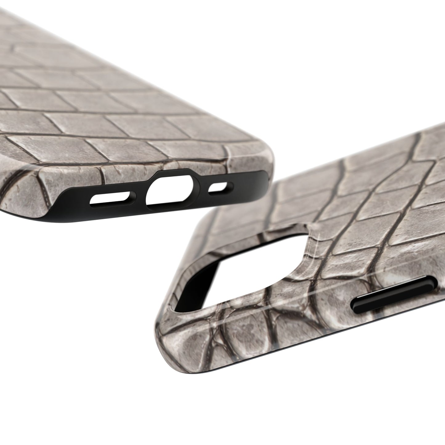 2000s Grey Crocodile - Protective Phone Case