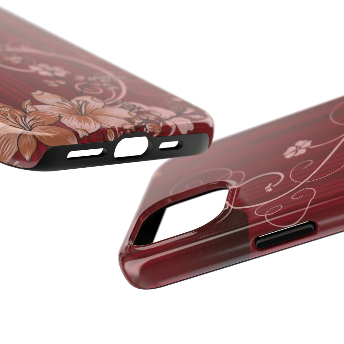 Crimson Bloom - Protective Phone Case