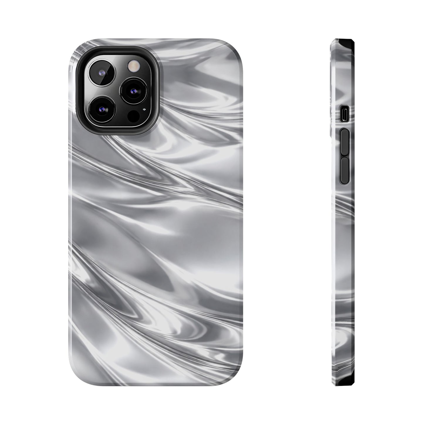 Silver Metallic - Protective Phone Case