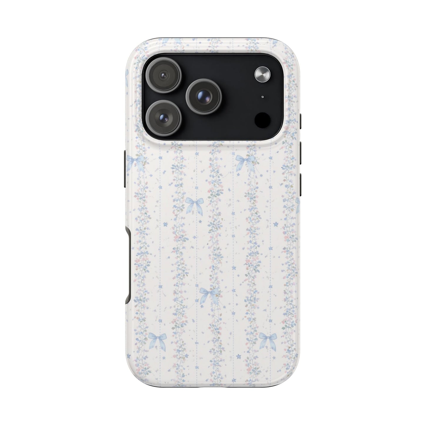 Bows and Stripes - Protective Phone Case