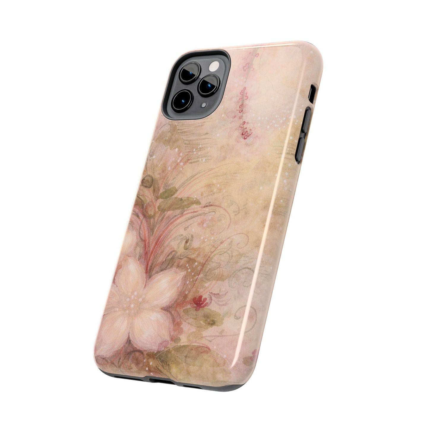 Antique Watercolor Floral - Protective Phone Case