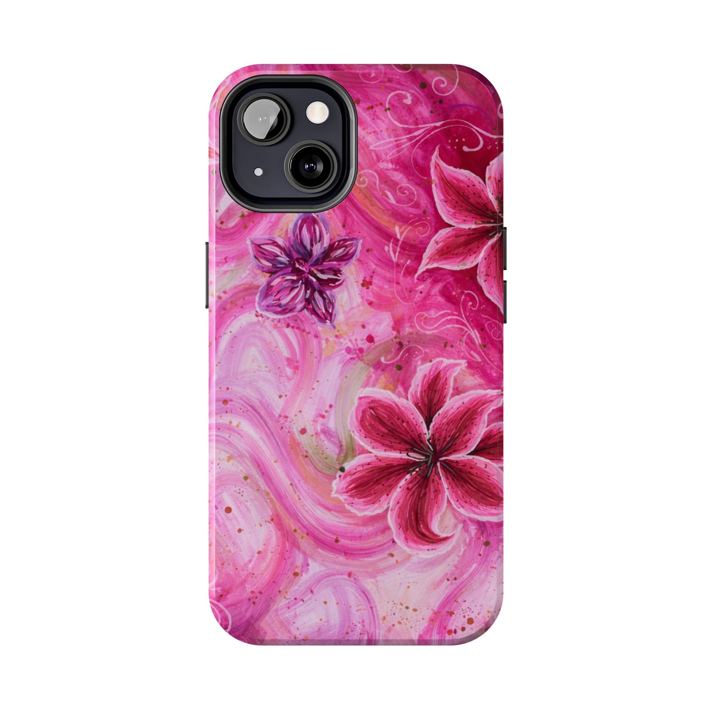 Watercolor Hibiscus - Protective Phone Case