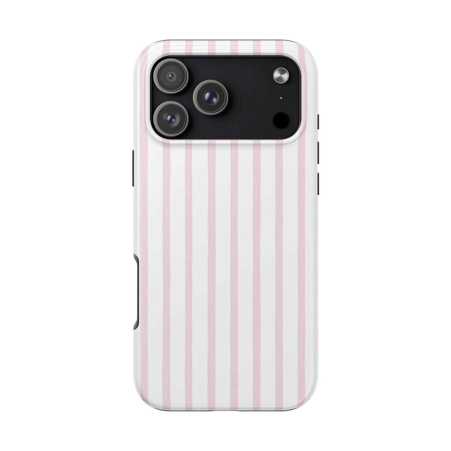 Pink Vertical Stripes - Protective Phone Case