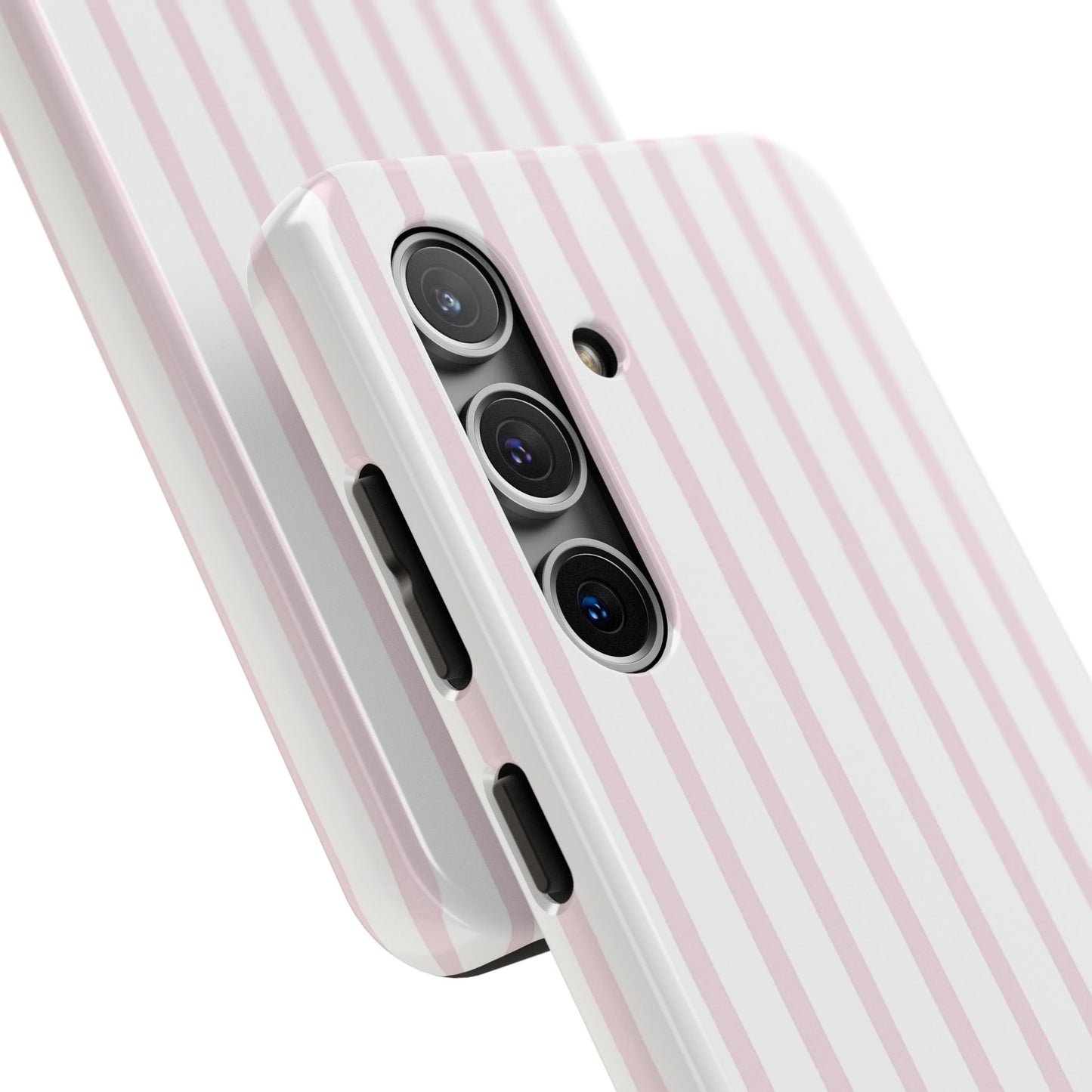 Pink Vertical Stripes - Protective Phone Case