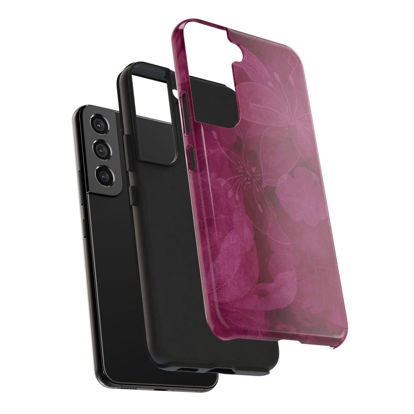 Magenta Petals - Protective Phone Case