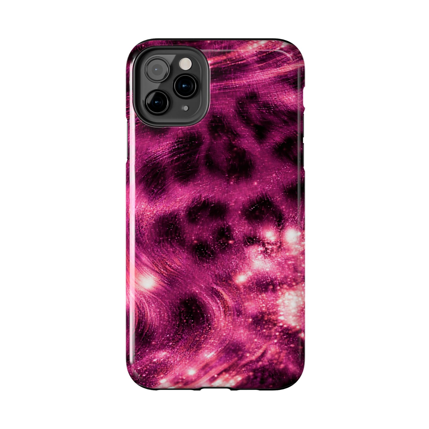Magenta Y2K Leopard - Protective Phone Case