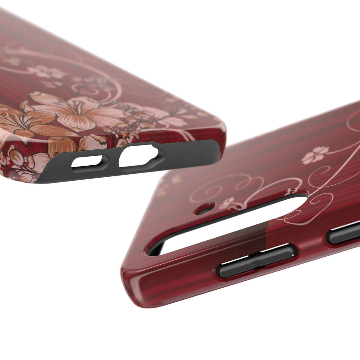 Crimson Bloom - Protective Phone Case