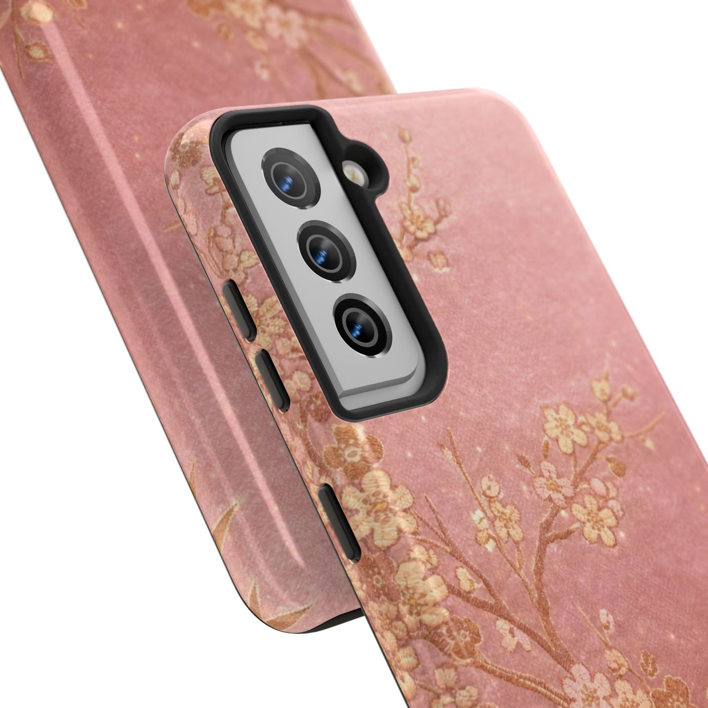 Pink Gold Cherry Blossom - Protective Phone Case