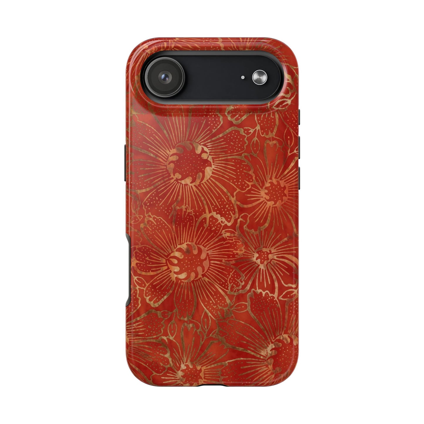 Radiant Red Florals - Protective Phone Case