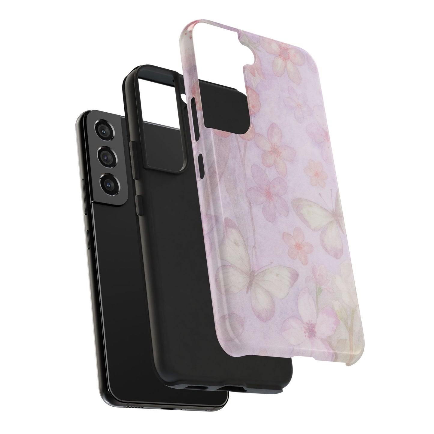Lilac Butterfly - Protective Phone Case