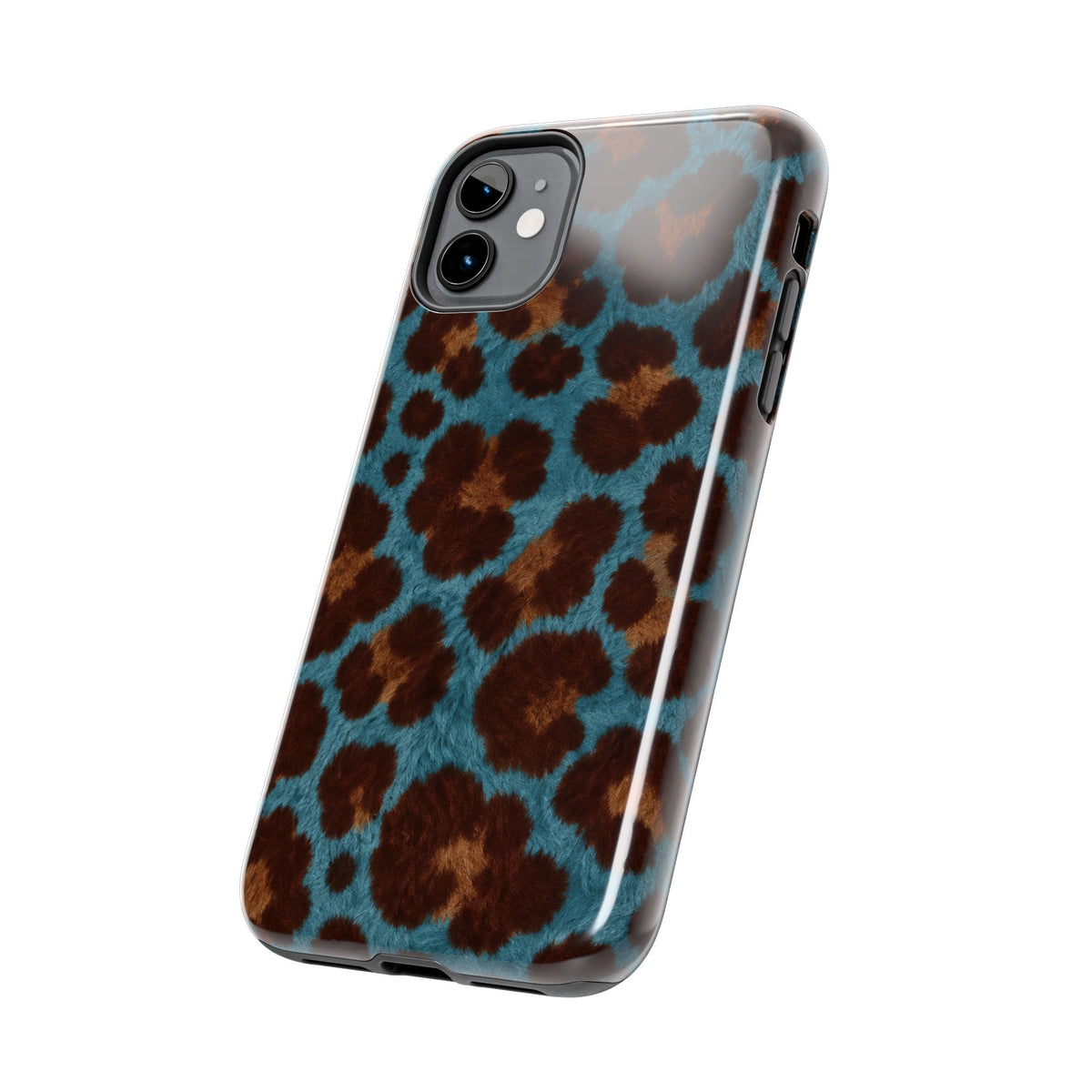Teal Leopard - Protective Phone Case