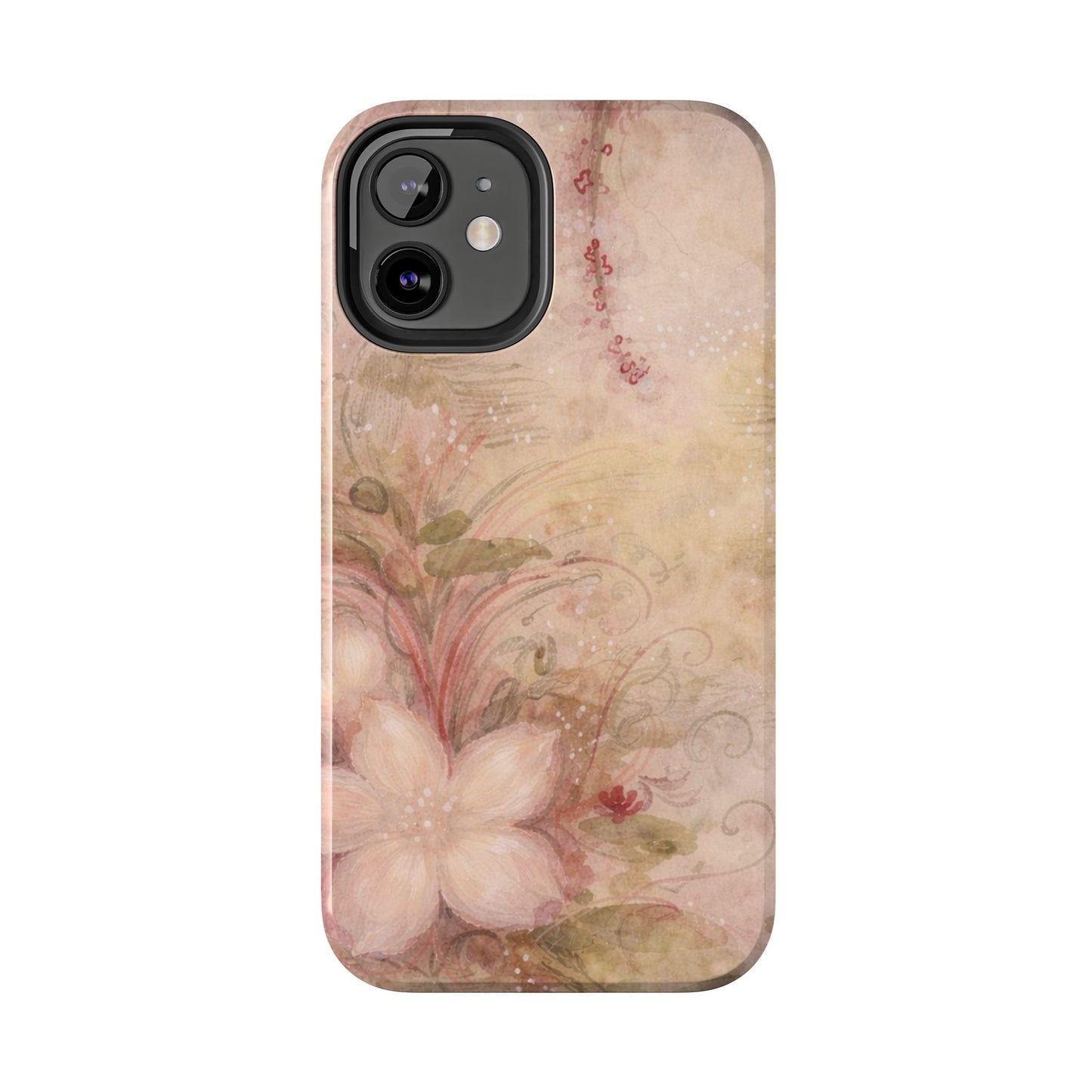 Antique Watercolor Floral - Protective Phone Case